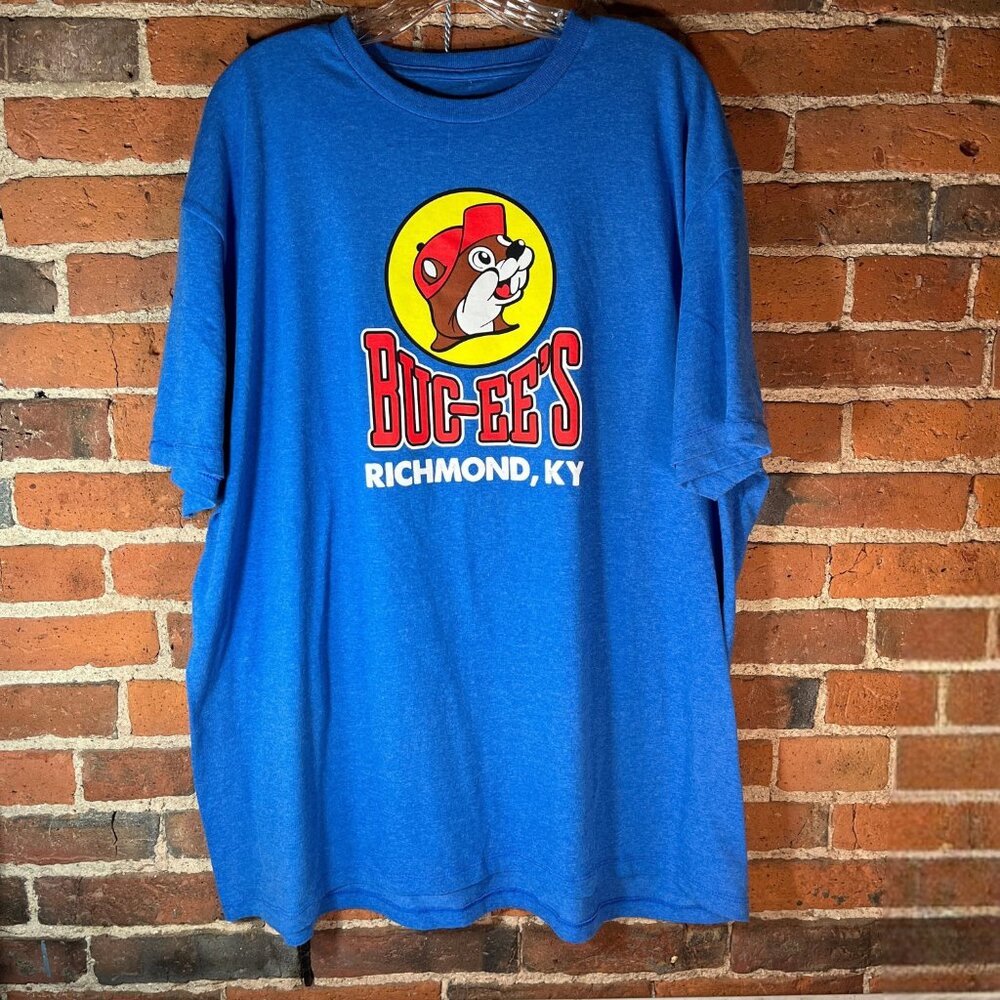 Buc-ees Richmond KY Graphic Tee 2XL Blue Beaver Logo Unisex
